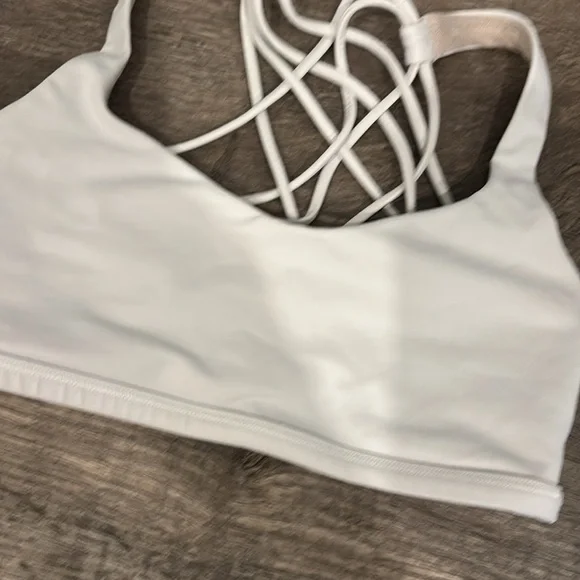 Lululemon White Strappy Women's Bra size 2 - Picture 2 of 4